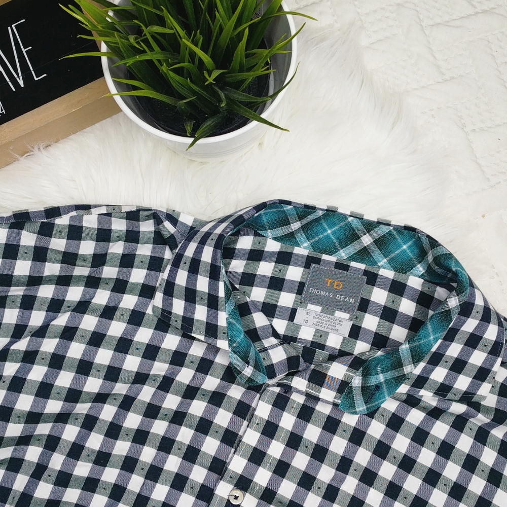 {Thomas Dean} Checkered Shirt - Picture 2 of 2